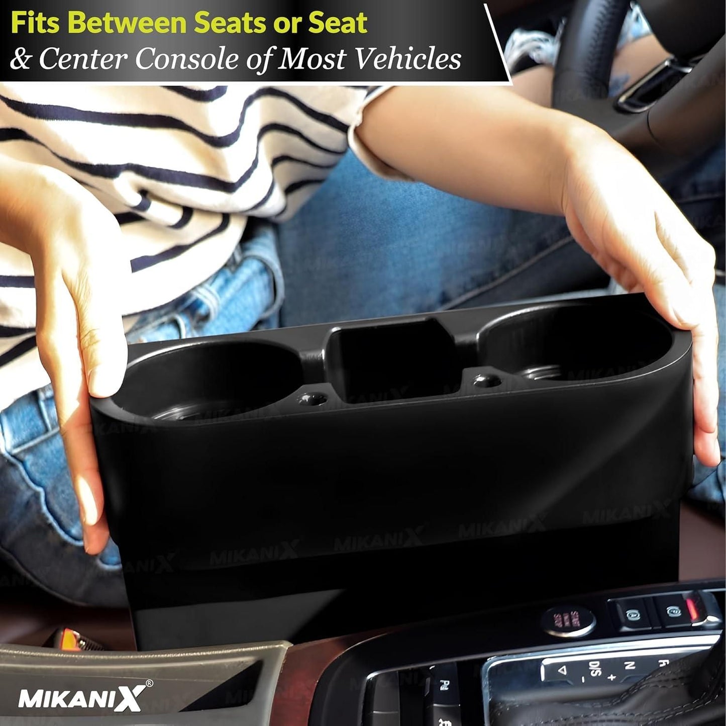 Multifunctional Car Cup Holder & Mobile Device Organizer